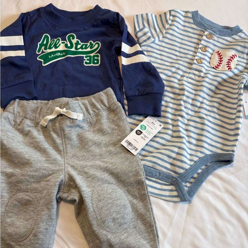 6 Mo Baby Outfits - New with Tags